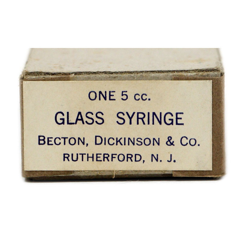 Syringe, Hypodermic, 5 cc, BECTON, DICKINSON & CO., Item 38440