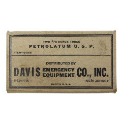 Tubes de vaseline, Brulures, DAVIS EMERGENCY EQUIPMENT CO., INC., Item 9116500, pleins