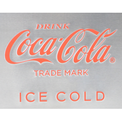 Glacière en métal, Coca-Cola, Inox, Grand modèle
