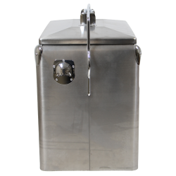 Glacière en métal, Coca-Cola, Inox, Grand modèle
