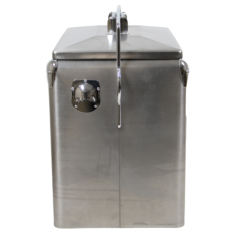 Glacière en métal, Coca-Cola, Inox, Grand modèle
