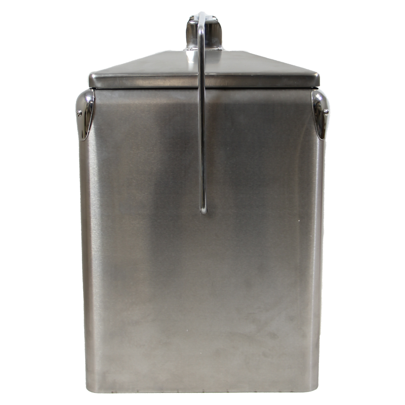 Glacière en métal, Coca-Cola, Inox, Grand modèle