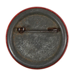 Badge à épingle, MP, Military Police, rouge