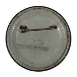 Badge à épingle, MP, Military Police, noir