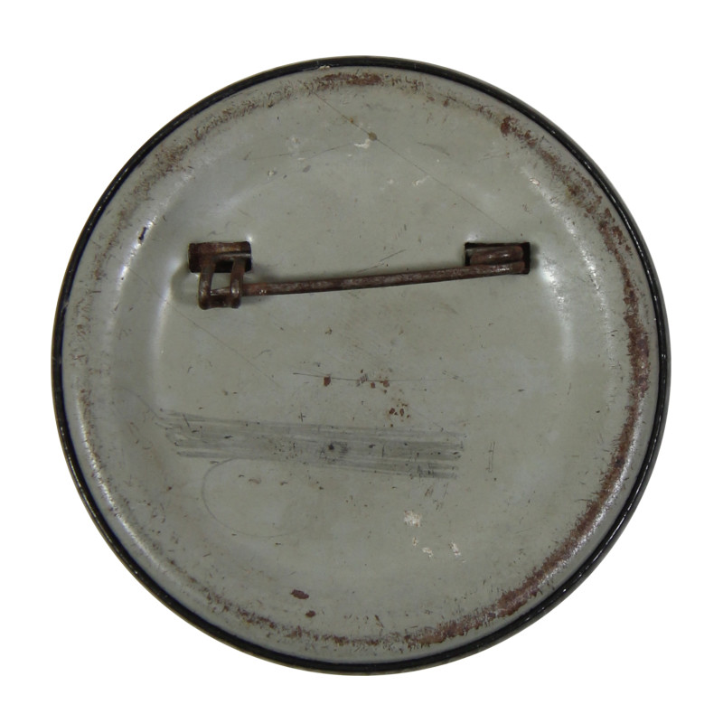 Badge à épingle, MP, Military Police, noir