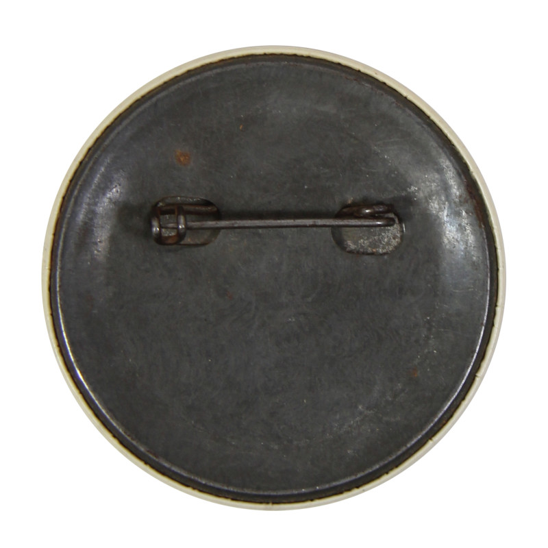 Badge, Pin, MP, Military Police, White