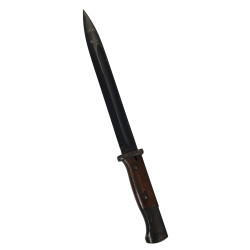 Bayonet, Mauser 98k, 1937, Complete with Matching Scabbard and Leather Frog, 1941