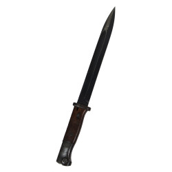 Bayonet, Mauser 98k, 1937, Complete with Matching Scabbard and Leather Frog, 1941