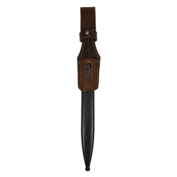 Bayonet, Mauser 98k, 1937, Complete with Matching Scabbard and Leather Frog, 1941