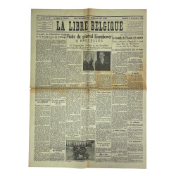 Newspaper, Belgian, La Libre Belgique, November 11, 1944