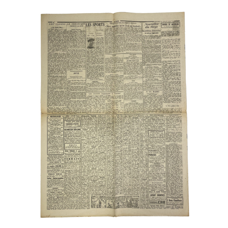 Journal belge, Le Soir, 26 juillet 1944