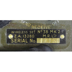 Transceiver, Radio, Wireless Set No. 38, Mk2, British
