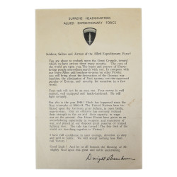Statement, D-Day, General Dwight Eisenhower, June 5, 1944