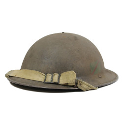 Casque Mk II, britannique, BMB 1940, Durham Light Infantry, Normandie