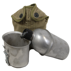 Canteen, US Army, Reinforced, Complete, 1943