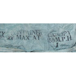 Canopy, Parachute, G-1, Blue, RELIANCE MFG. CO. 1943