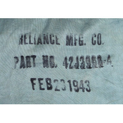 Canopy, Parachute, G-1, Blue, RELIANCE MFG. CO. 1943