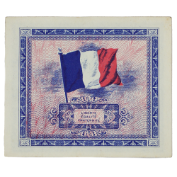 Billet drapeau (billet d'invasion), 2 francs, 1944
