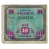 Banknote, 10 Francs, Invasion Money, 1944 Banknote, 10 Francs, Invasion Money, 1944