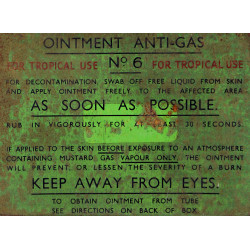 Tin, Anti-Gas Ointment, No. 6, For Tropical Use