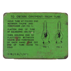 Tin, Anti-Gas Ointment, No. 6, For Tropical Use
