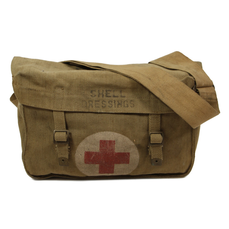 Bag, Musette, Medical, British, Shell Dressings, M.E. Co. 1942 Bag, Musette, Medical, British, Shell Dressings, M.E. Co. 1942