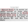Knapsack, First Type (Rivetted), Pfc. Edward Stark, Co. E, 6th Marine Regiment, 2nd Marine Division, Guadalcanal Knapsack, First Type (Rivetted), Pfc. Edward Stark, Co. E, 6th Marine Regiment, 2nd Marine Division, Guadalcanal