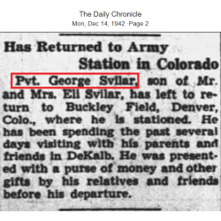 Sangle pour musette M-1936, Pfc. George Svilar, 9th Air Force, USAAF, ETO