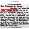 Sangle pour musette M-1936, Pfc. George Svilar, 9th Air Force, USAAF, ETO Sangle pour musette M-1936, Pfc. George Svilar, 9th Air Force, USAAF, ETO
