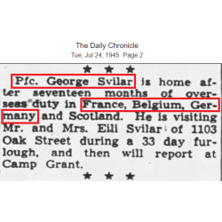 Sangle pour musette M-1936, Pfc. George Svilar, 9th Air Force, USAAF, ETO