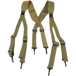 Suspenders, Belt, M-1936, HINSON MFG. CO. 1942, Two-Tone, Mint