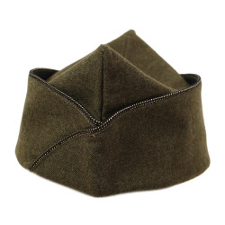 Cap, Garrison, Wool Serge, OD, Officer's