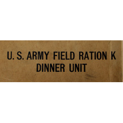 Ration K, Dinner Unit, premier type