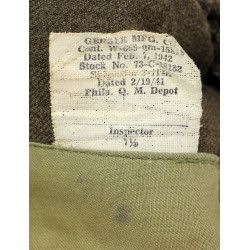 Cap, Garrison, Infantry, Size 7 ⅛, 1942, Laundry Number