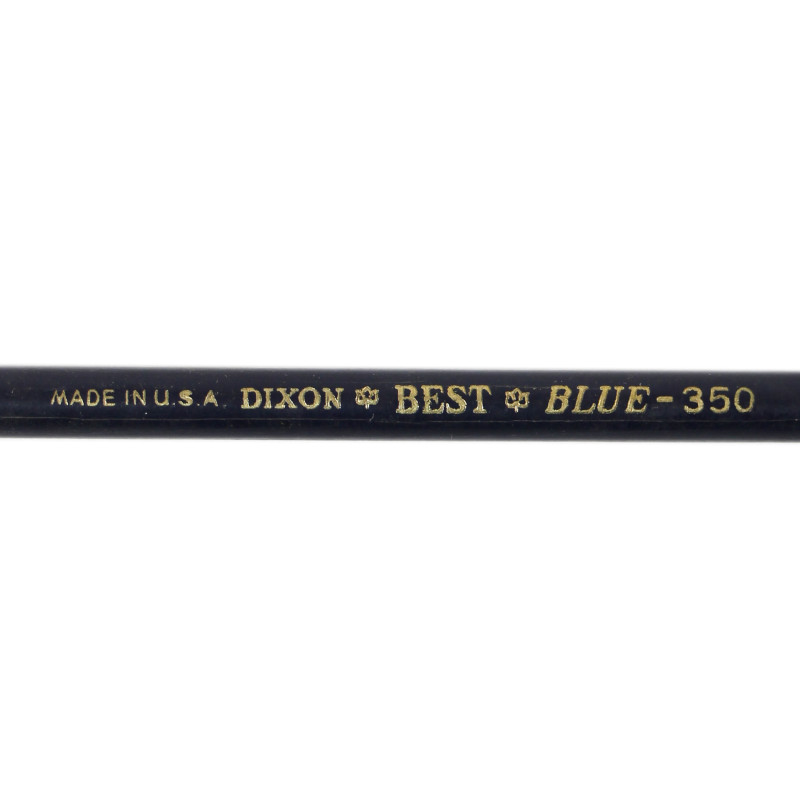Crayon de couleur, DIXON, Blue 350, Made in U.S.A.