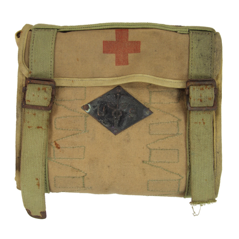 Case, Apothecary Kit, US Army Medical Department, WWI, Eagle Snaps