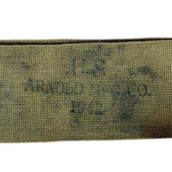 Strap, Carrying, Bag, M-1936, ARNOLD MFG. CO. 1942, M/Sgt. Joseph Roesch, USAAF, MTO