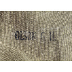 Bag, Parachute, Aviator's, AN 6505-1, USAAF, OD 7, Named
