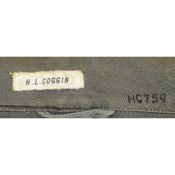 Veste de service grise, US Navy, Ens. Herbert Coggin, USS Alkes