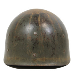 Casque M1, pattes fixes, liner WESTINGHOUSE, T/5 Ralph Williams, assistant aumônier, ETO