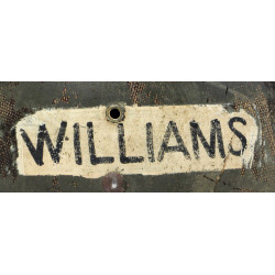 Casque M1, pattes fixes, liner WESTINGHOUSE, T/5 Ralph Williams, assistant aumônier, ETO