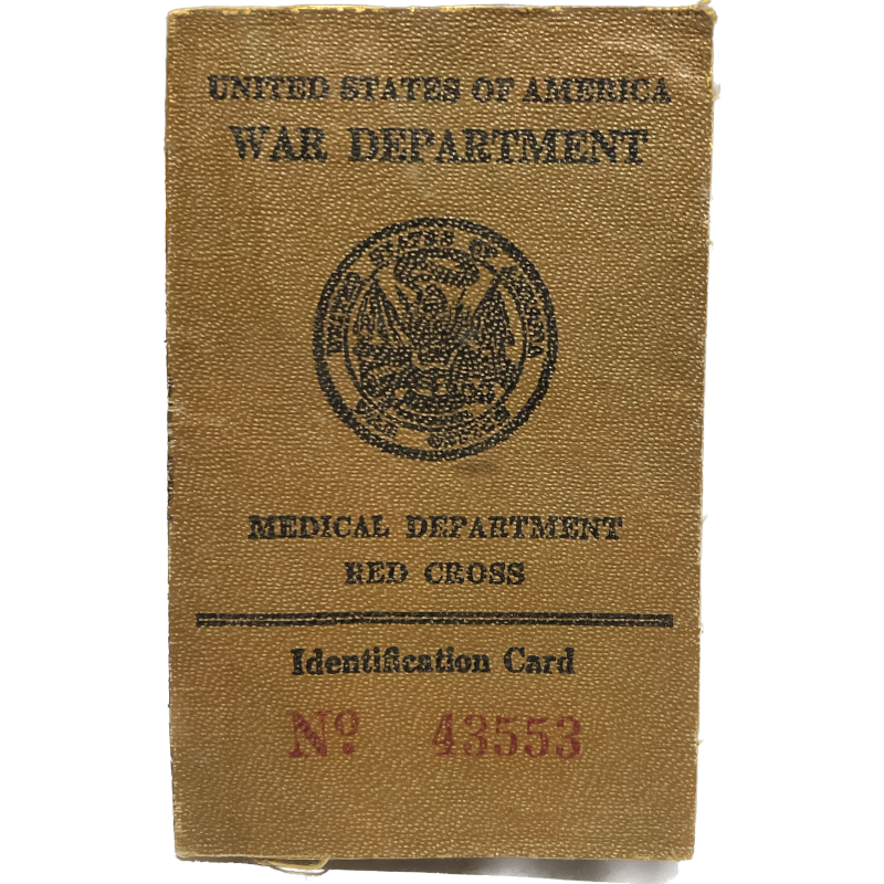 Carte d'identité médicale, 1er type, T/4 Roy Archer, 47th General Hospital, PTO