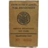 Carte d'identité médicale, 1er type, T/4 Roy Archer, 47th General Hospital, PTO