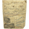 Carte d'identité médicale, 1er type, T/4 Roy Archer, 47th General Hospital, PTO