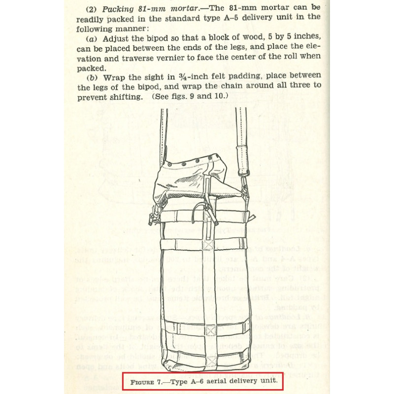 Container, Aerial Delivery, Type A-6, USAAF, Airborne