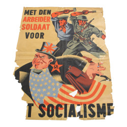 Affiche de propagande, Met den arbeider/soldaat voor het socialisme