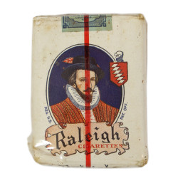 Paquet de cigarettes, Raleigh, For Victory Buy United States War Bonds and Stamps, intact