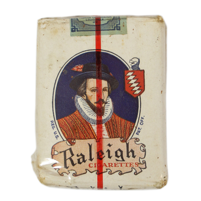 Paquet de cigarettes, Raleigh, For Victory Buy United States War Bonds and Stamps, intact