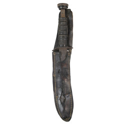 Knife, Trench, USM3, with Leather Scabbard, 506th PIR, 101st Airborne Division, Reims, France