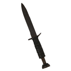 Knife, Trench, USM3, with Leather Scabbard, 506th PIR, 101st Airborne Division, Reims, France